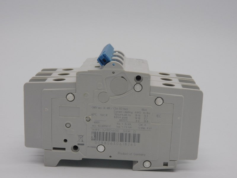 ALLEN BRADLEY 1489-M3D600 SER. D 240V 60A NSNP