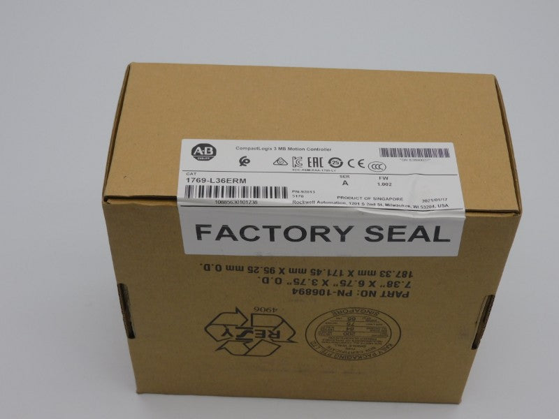 ALLEN BRADLEY 1769-L36ERM SER. A F/W 1.002 DATE: 2021 NSFS