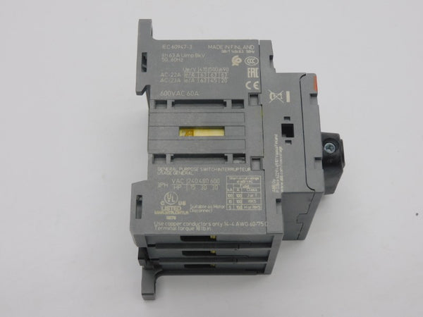 ABB 1SCA105332R1001 OT63F3 600VAC 63A NSMP