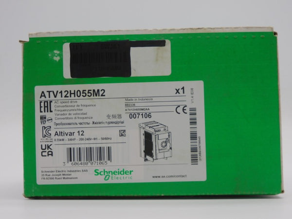 SCHNEIDER ELECTRIC ATV12H055M2 VER. 1.4 200/240V 8A NSMP