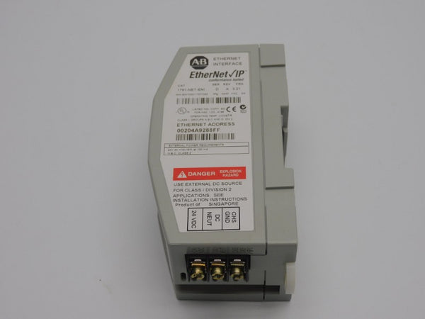 ALLEN BRADLEY 1761-NET-ENI SER. D F/W 3.21 REV. A 24VDC NSNP