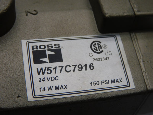 ROSS W517C7916 24VDC 150PSI UNMP