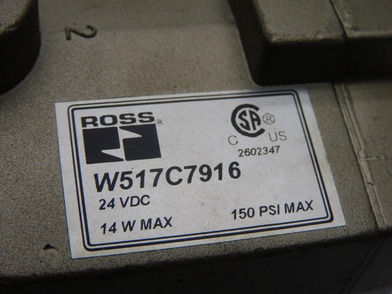 ROSS W517C7916 24VDC 150PSI UNMP
