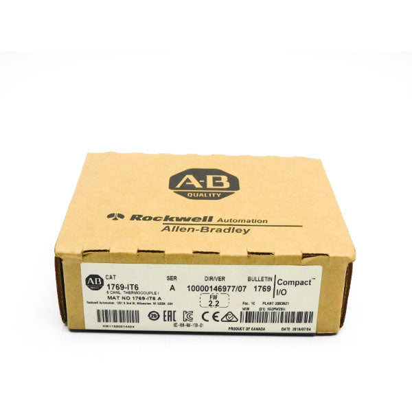 ALLEN BRADLEY 1769-IT6 SER. A F/W 2.2 VER. 07 DATE: 2019 NSFS
