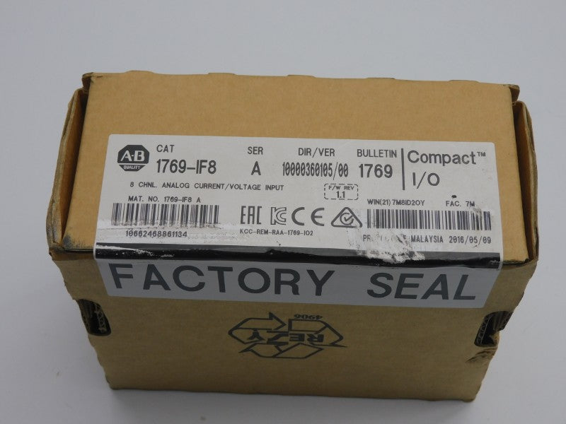 ALLEN BRADLEY 1769-IF8 SER. A F/W 1.1 DATE: 2016 NSFS