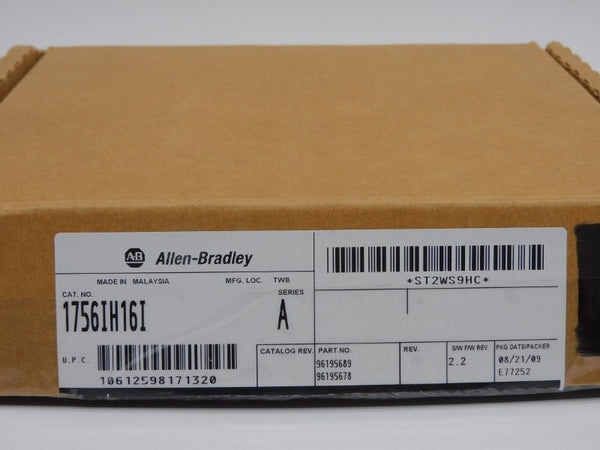 ALLEN BRADLEY 1756-IH16I SER. A F/W 2.2 90-146VDC NSMP