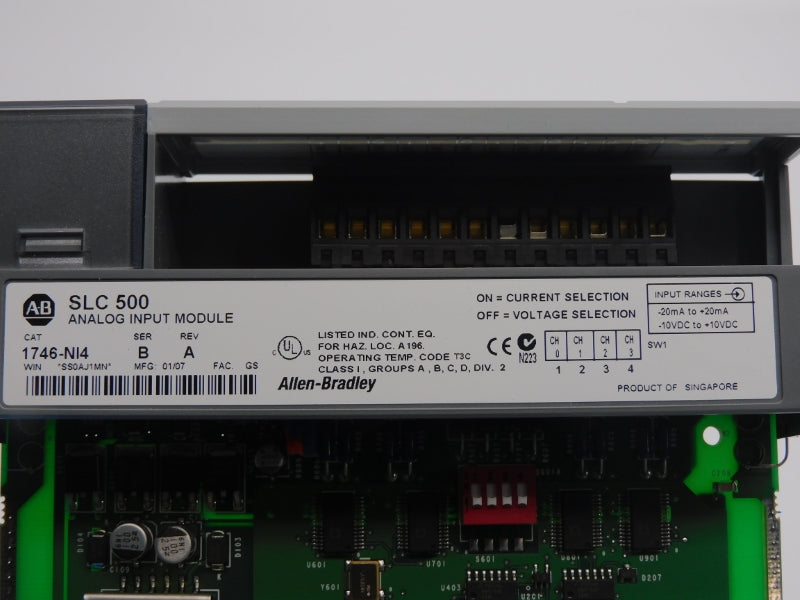 ALLEN BRADLEY 1746-NI4 SER. B REV. A 10VDC NSNP