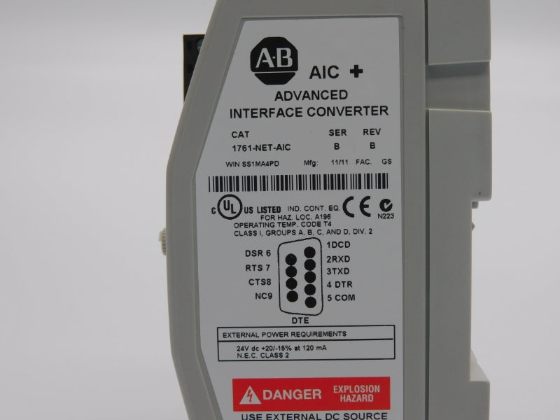 ALLEN BRADLEY 1761-NET-A1C SER. B REV. B 24VDC NSNP