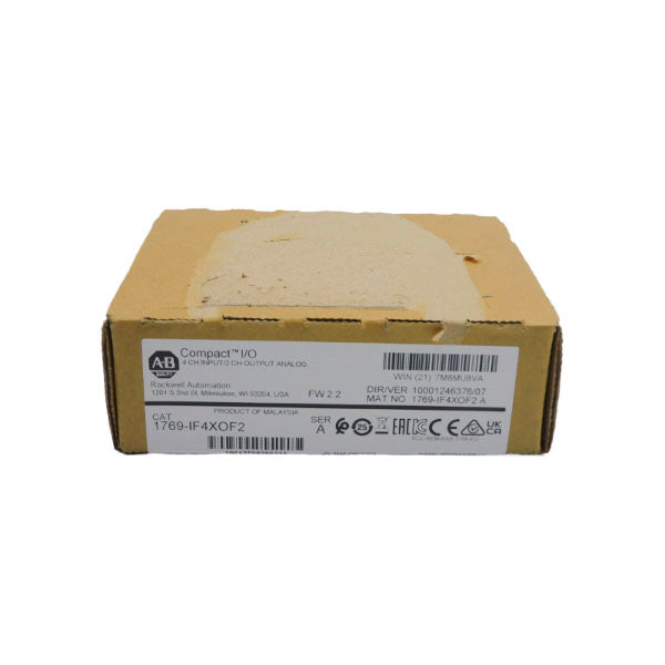 ALLEN BRADLEY 1769-IF4XOF2 SER. A F/W 2.2 VER. 07 DATE: 2022 NSFS
