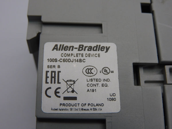 ALLEN BRADLEY 100S-C60DJ14BC SER. B 24VDC 100A NSNP