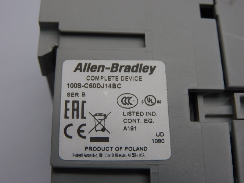 ALLEN BRADLEY 100S-C60DJ14BC SER. B 24VDC 100A NSNP