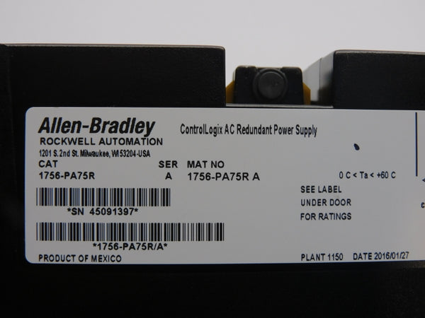 ALLEN BRADLEY 1756-PA75R SER. A 120/240VAC 13A NSNP