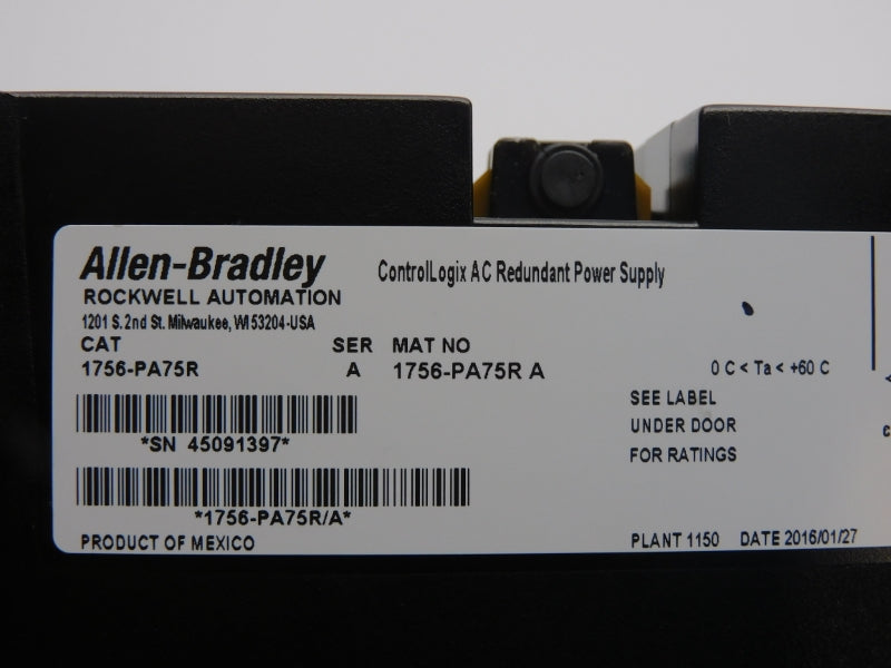 ALLEN BRADLEY 1756-PA75R SER. A 120/240VAC 13A NSNP