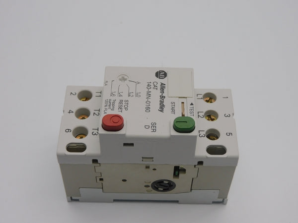 ALLEN BRADLEY 140-MN-0160 SER. D 600V 1-1.6A (BR/WH) NSMP