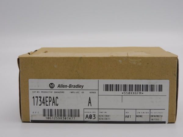 ALLEN BRADLEY 1734-EPAC SER. A REV. A01 240VAC 10A NSMP
