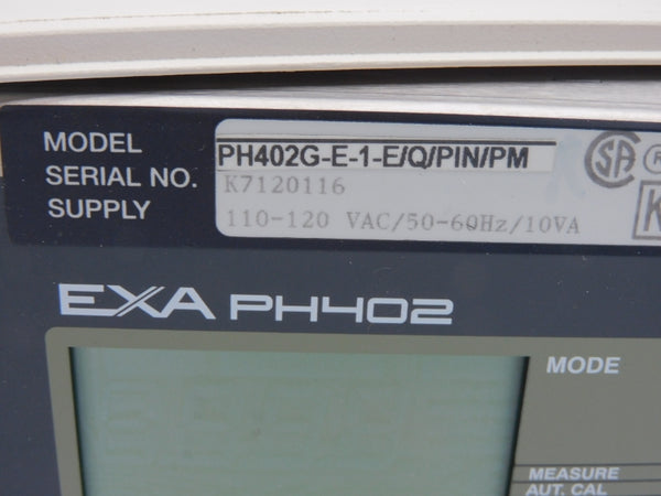YOKOGAWA PH402G-E-1-E/Q/PIN/PM 110-120VAC UNMP