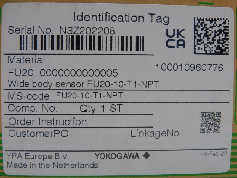 YOKOGAWA FU20-10-T1-NPT NSMP