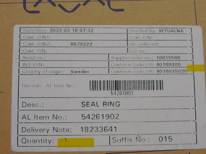 ALFA LAVAL 54261902 NSMP