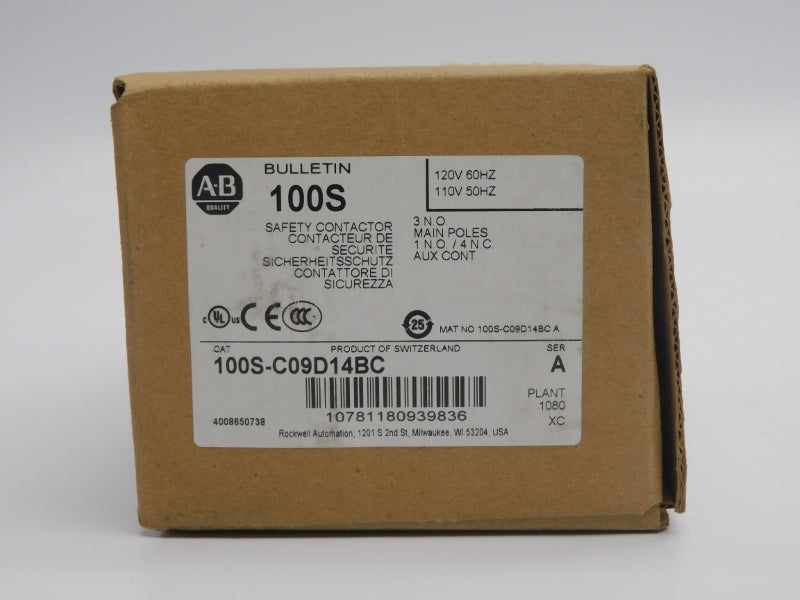 ALLEN BRADLEY 100S-C09D14BC SER. A 110/120V (BR/WH) NSMP