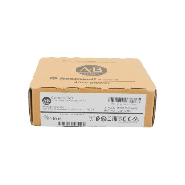 ALLEN BRADLEY 1769-IQ16 SER. A F/W 3.1 VER. 05 24VDC DATE: 2020 NSFS