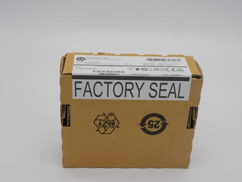 ALLEN BRADLEY 1769-IQ16 SER. A F/W 3.1 VER. 05 24VDC DATE: 2020 NSFS