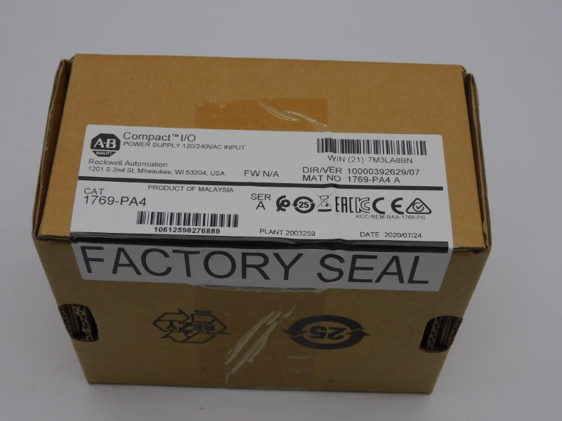 ALLEN BRADLEY 1769-PA4 SER. A VER. 07 120/240VAC DATE: 2020 NSFS