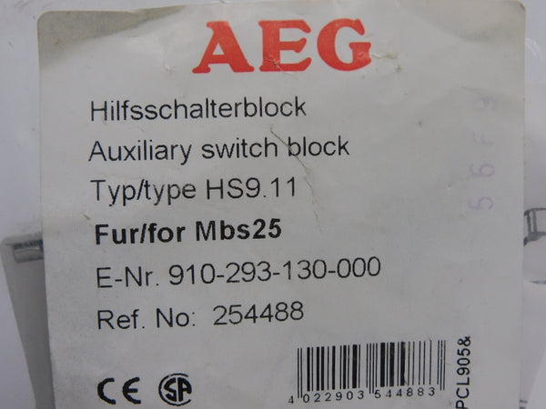 AEG 910-293-130-000 HS9.11 500V 1.5A NSMP