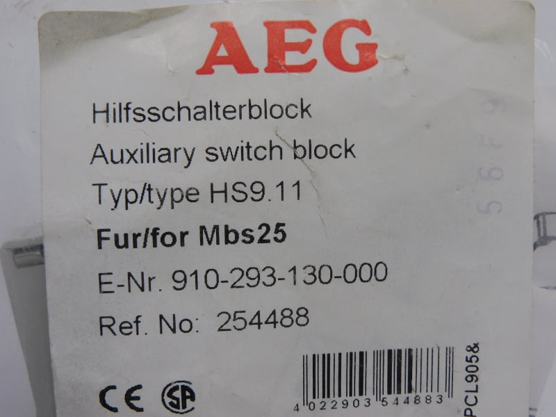 AEG 910-293-130-000 HS9.11 500V 1.5A NSMP