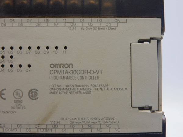 OMRON CPM1A-30CDR-D-V1 24VDC UNMP