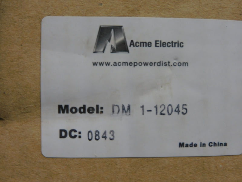 ACME ELECTRIC DM1-12045 100-240VAC 4.5A NSMP