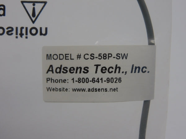 ADSENS TECH. CS-58P-SW 10-30VDC NSNP