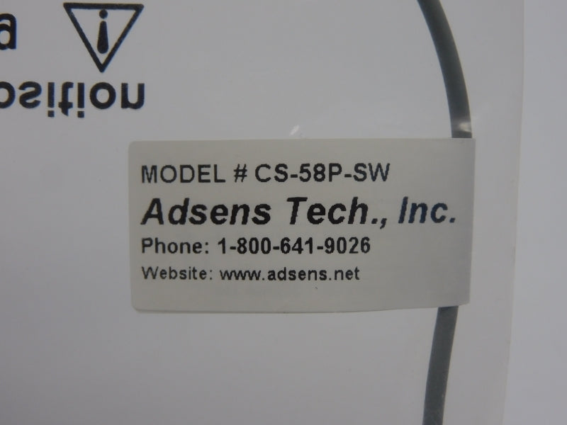 ADSENS TECH. CS-58P-SW 10-30VDC NSNP