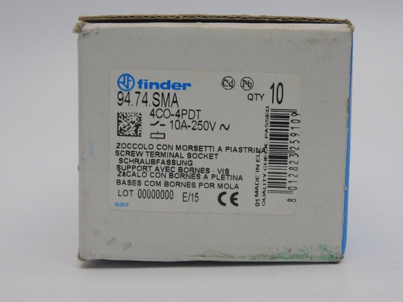 FINDER 94.74.SMA 250V 10A (PKG OF 10) NSMP