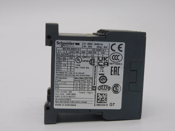SCHNEIDER ELECTRIC LC1K0910G7 120V 20A (GREEN) NSMP