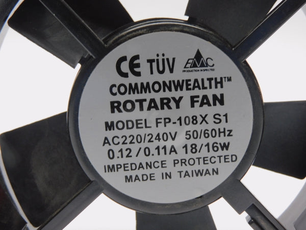 COMMONWEALTH FP-108X 220/240VAC 0.12/0.11A NSMP