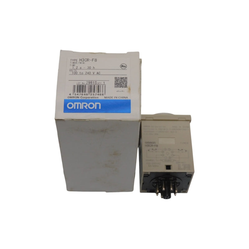 OMRON H3CR-F8 100-240VAC 5A 1.2S-30H NSMP