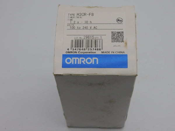 OMRON H3CR-F8 100-240VAC 5A 1.2S-30H NSMP