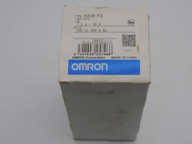 OMRON H3CR-F8 100-240VAC 5A 1.2S-30H NSMP