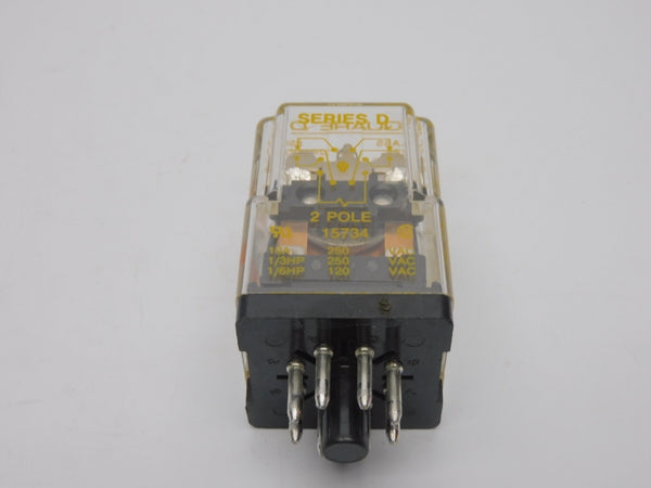 SQUARE D 8501KP12P14V20 SER. D 120V 10A NSMP