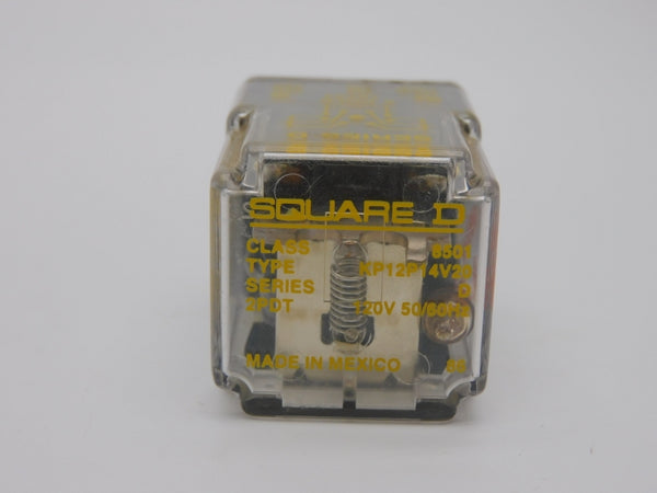 SQUARE D 8501KP12P14V20 SER. D 120V 10A UNMP