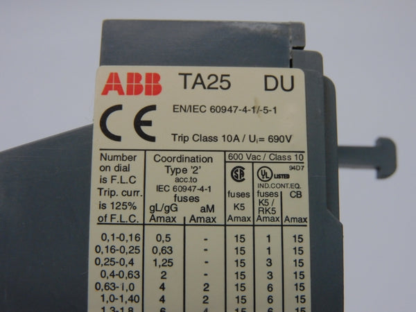 ABB TA25DU-14 690V 10-14A NSNP