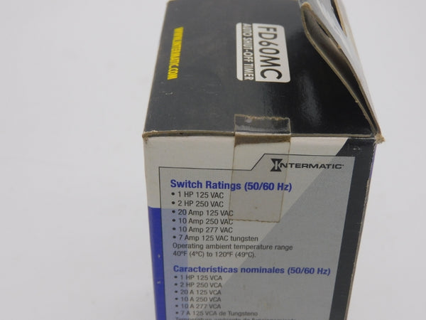 INTERMATIC FD60MC 250VAC 20A 60MIN NSFS