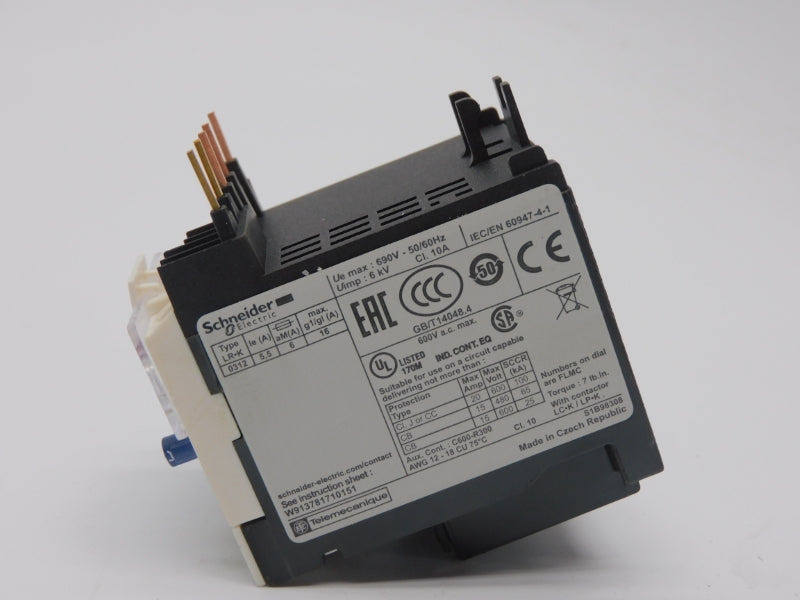 SCHNEIDER ELECTRIC LR2K0312 690V 3.7-5.5A NSMP