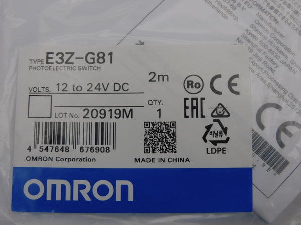 OMRON E3Z-G81 12-24VDC 2M NSMP