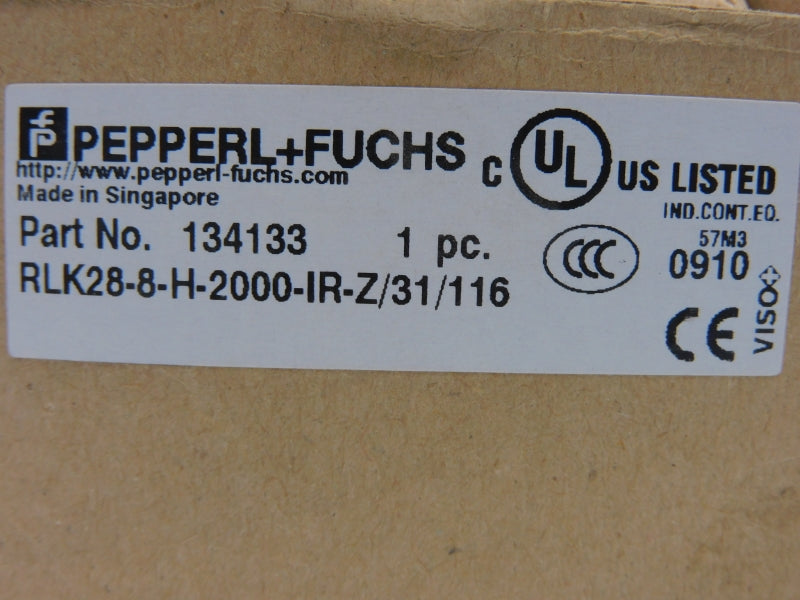 PEPPERL+FUCHS RLK28-8-H-2000-IR-Z/31/116 134133 12-240VAC/DC NSMP