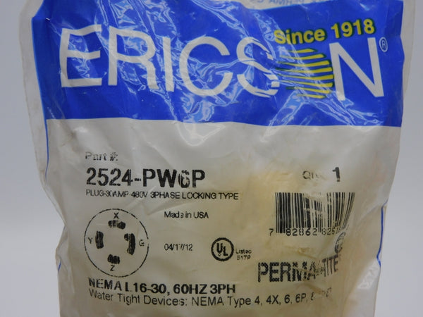 ERICSON 2524-PW6P 480V 30A NSMP