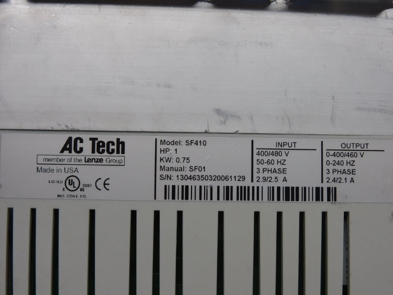 AC TECH SF410 400/480V 2.9/2.5A UNMP