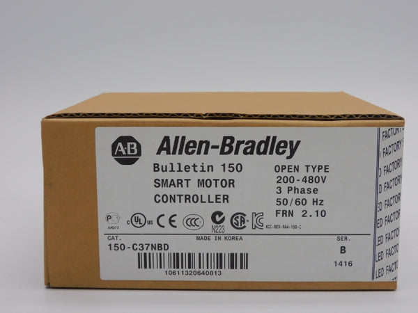 ALLEN BRADLEY 150-C37NBD SER. B F/W 2.10 200-480V NSFS