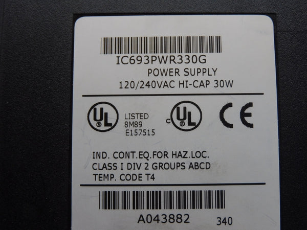 FANUC IC693PWR330G 120/240VAC (NO COVER) NSNP