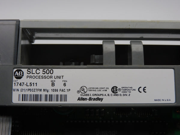 ALLEN BRADLEY 1747-L511 SER. B F/W 6 (NO BATTERY) NSNP